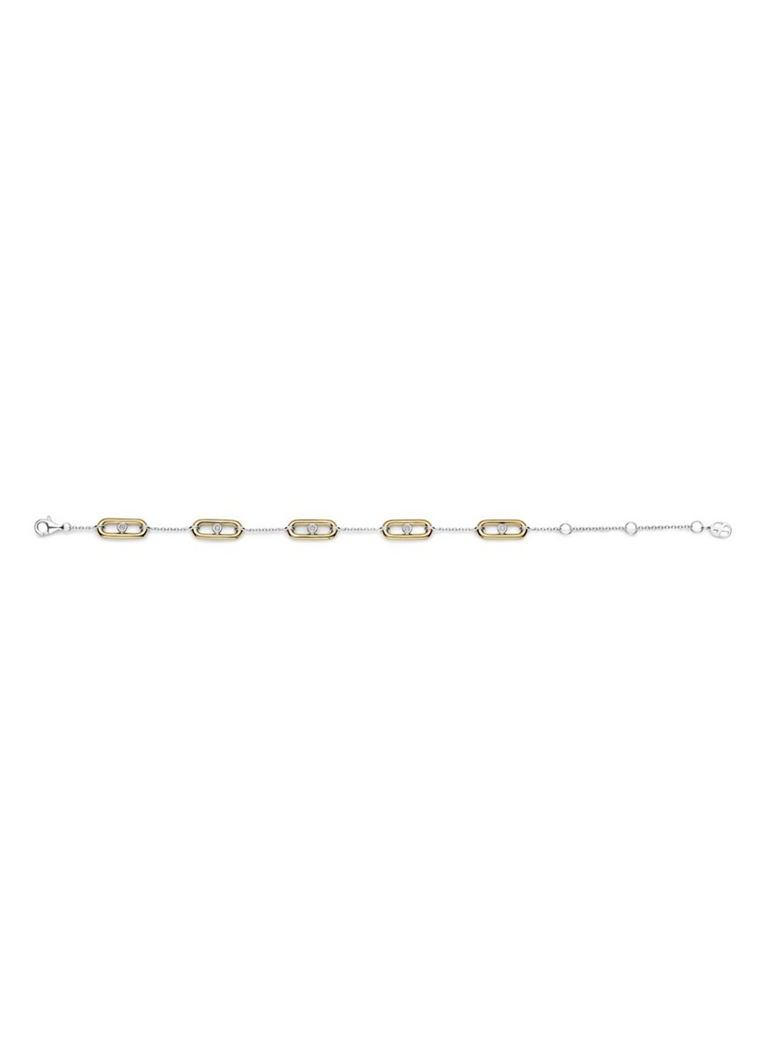 TI SENTO - Milano Armband met zirkonia 23111ZY - detail goud