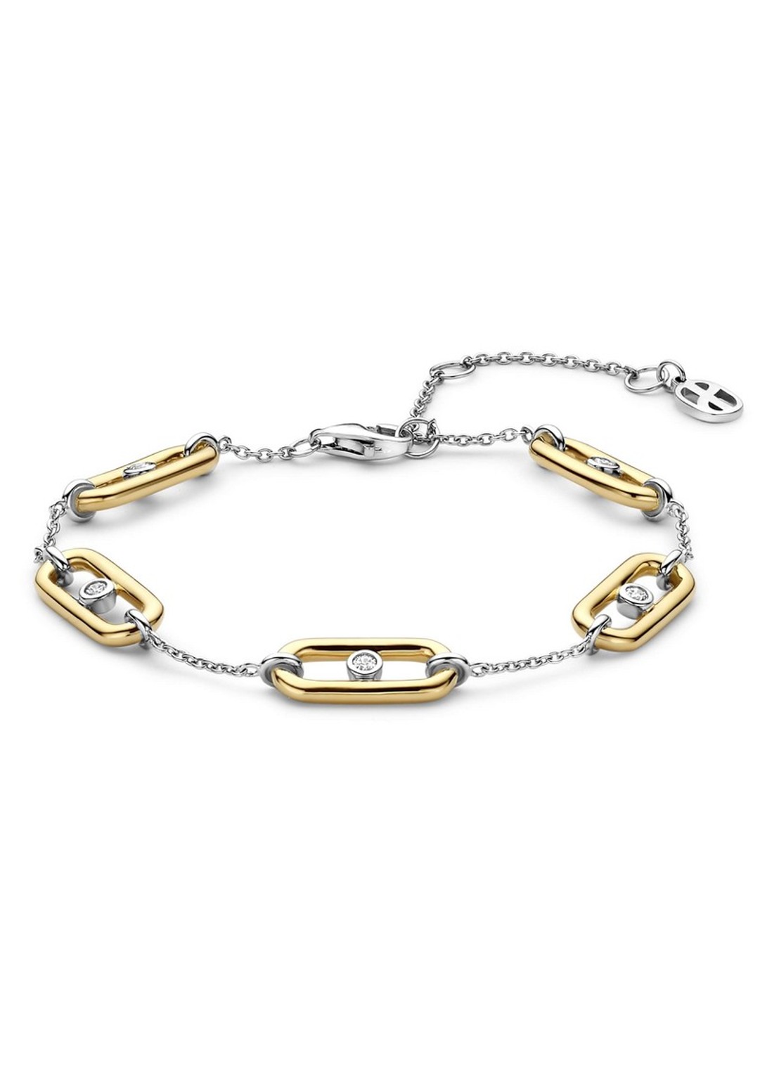 TI SENTO - Milano Armband met zirkonia 23111ZY - voorkant 4 goud