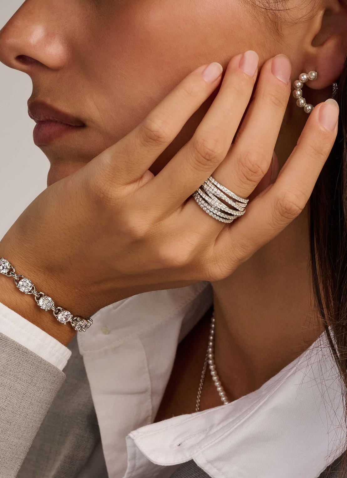 TI SENTO - Milano Armband van zilver 23109ZI - voorkant 5 goud