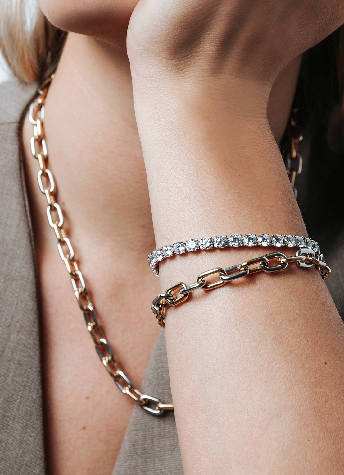 TI SENTO - Milano Armband verguld 23052ZY - voorkant 3 goud