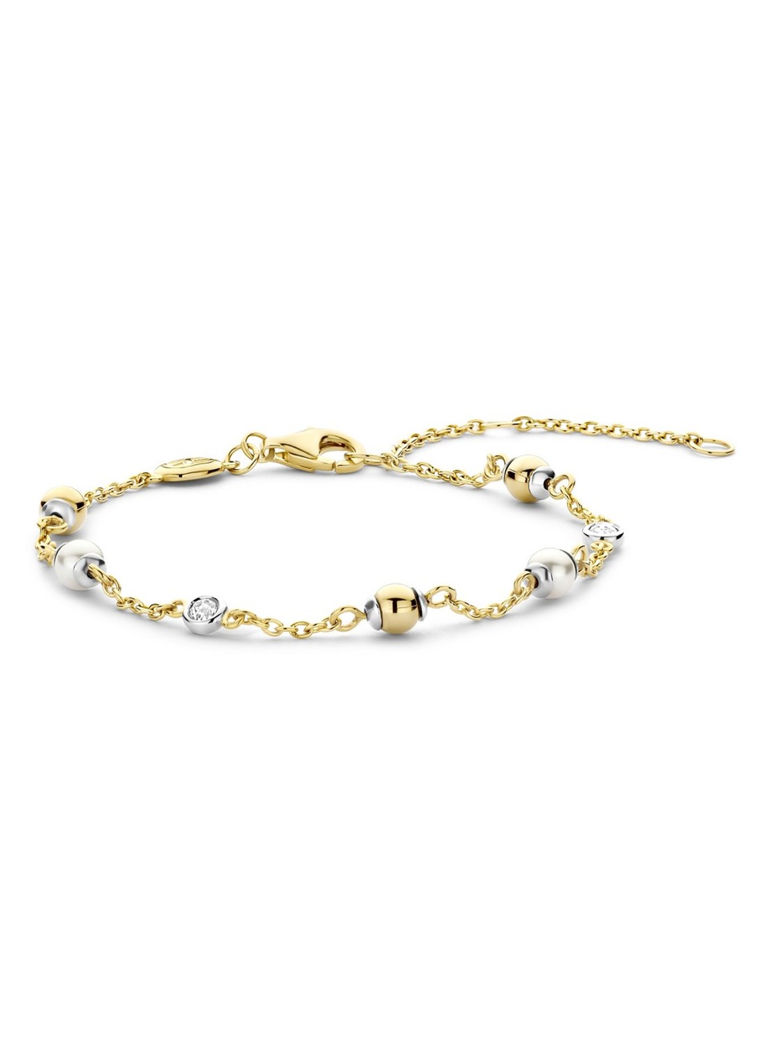 TI SENTO - Milano Armband verguld 23076ZY - voorkant goud