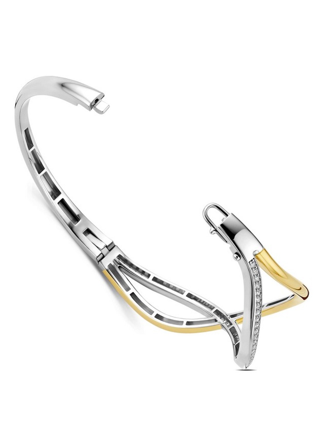 TI SENTO - Milano Bangle met zirkonia 23101ZY - detail 5 zilver