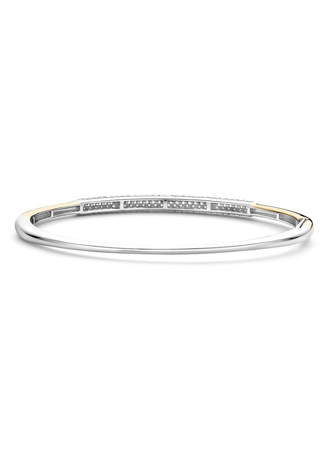 TI SENTO - Milano Bangle met zirkonia 23103ZY - detail goud