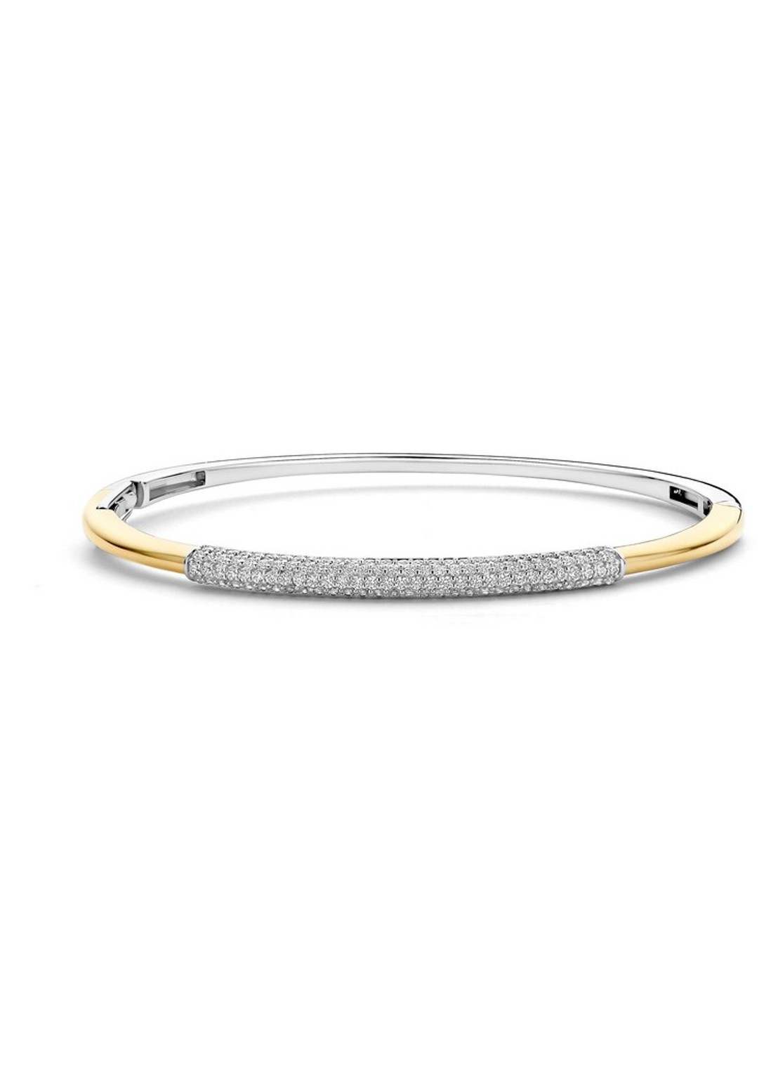 TI SENTO - Milano Bangle met zirkonia 23103ZY - voorkant 6 goud