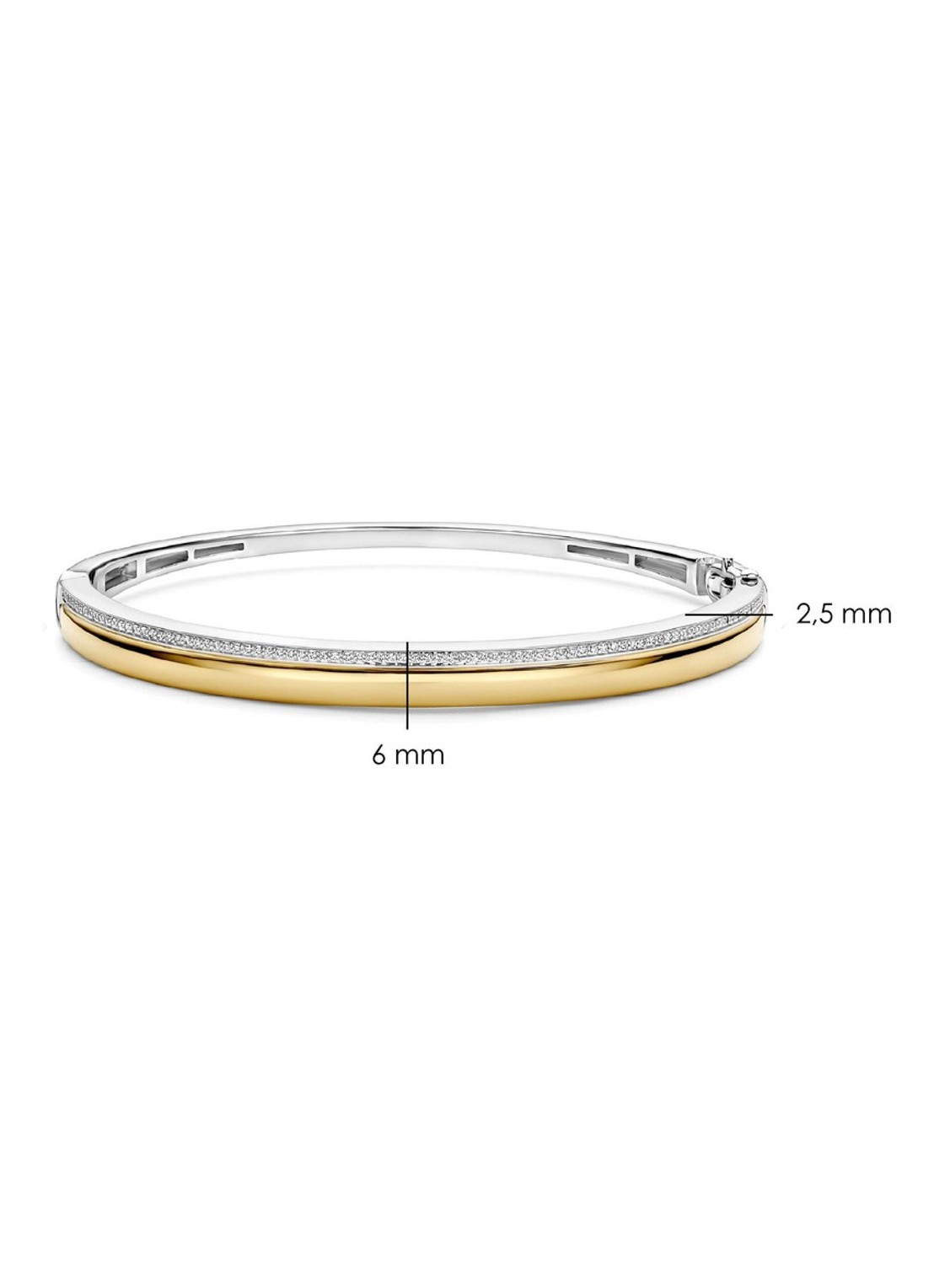 TI SENTO - Milano Bangle met zirkonia 23106ZY - detail 3 goud