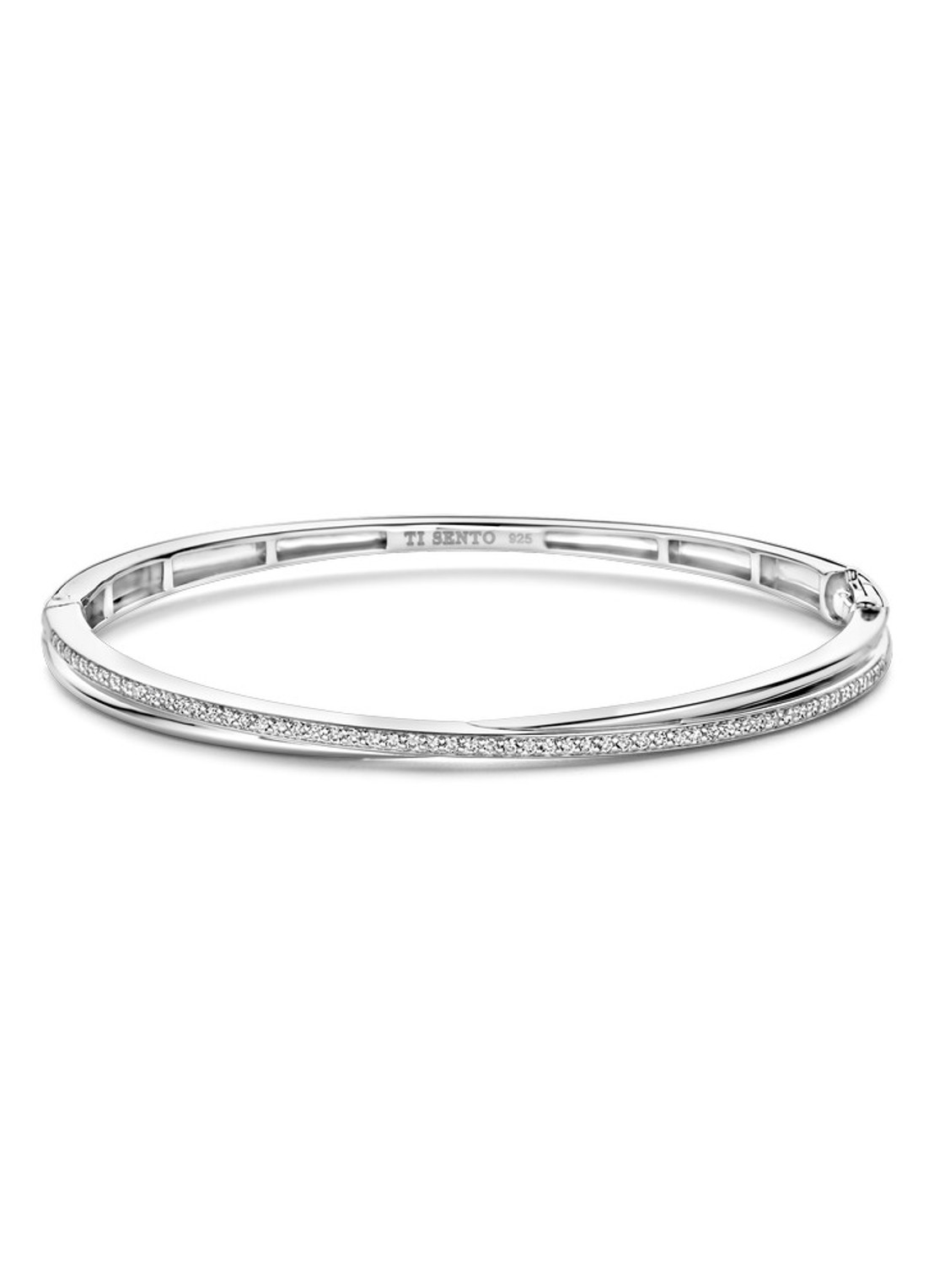 TI SENTO - Milano Bangle van zilver 23045ZI - voorkant zilver