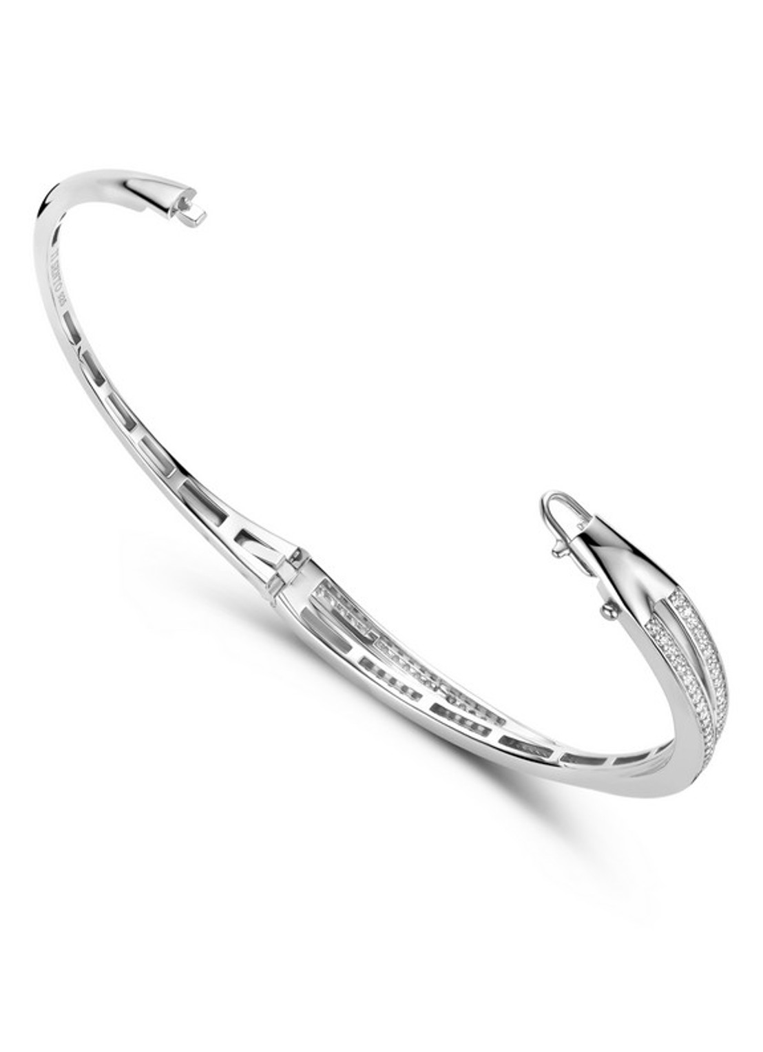 TI SENTO - Milano Bangle van zilver 23072ZI - detail 2 zilver