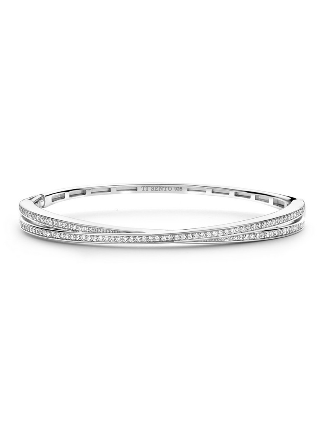 TI SENTO - Milano Bangle van zilver 23072ZI - voorkant zilver