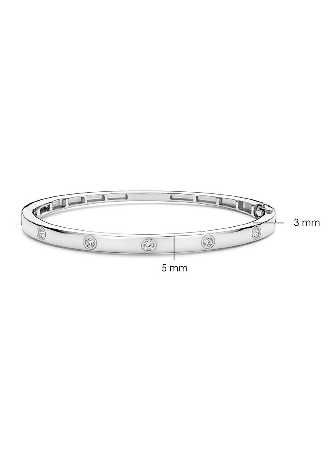 TI SENTO - Milano Bangle van zilver 23089ZI - detail 6 zilver
