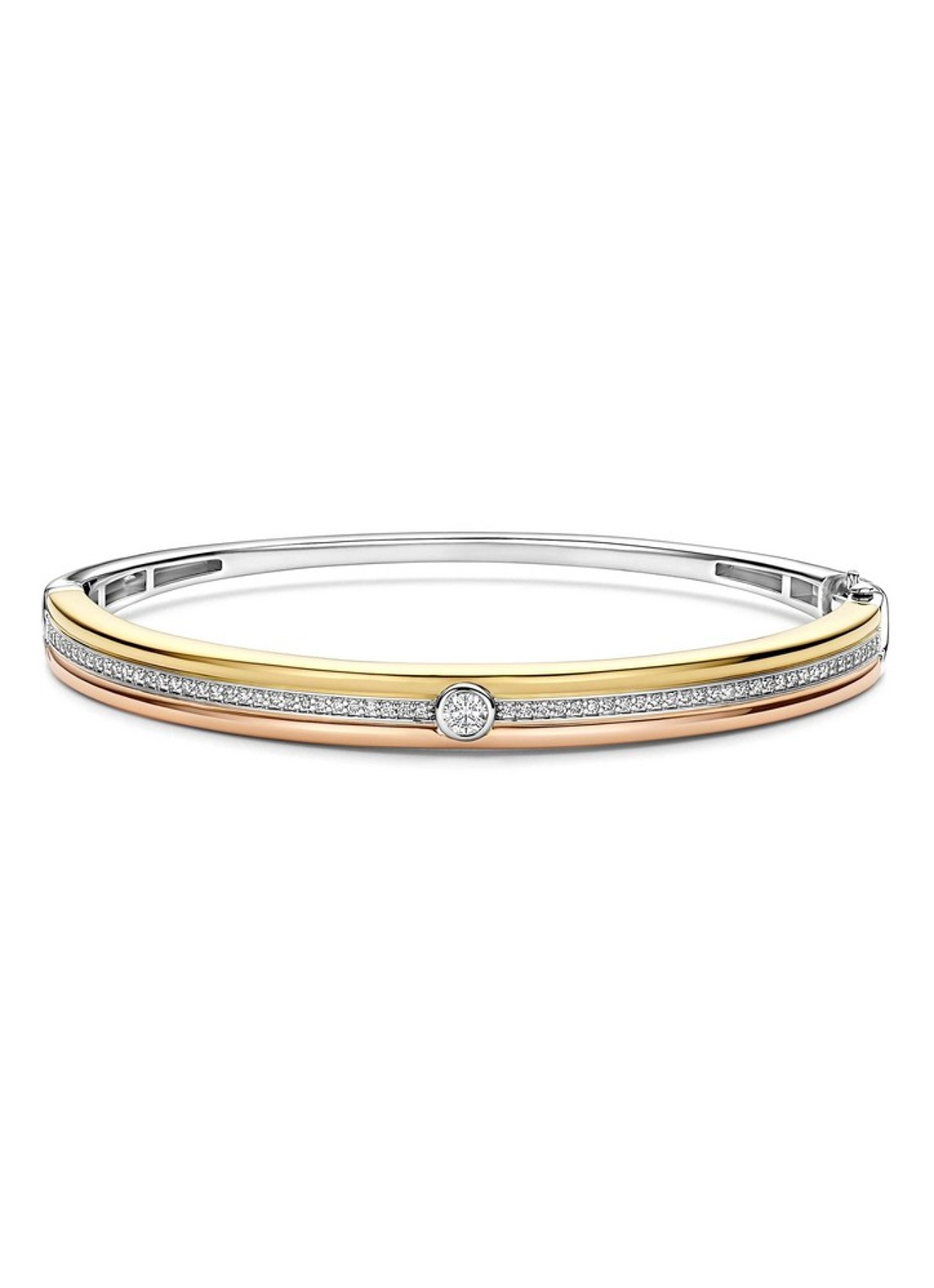 TI SENTO - Milano Bangle verguld 23100TZ - voorkant 8 goud