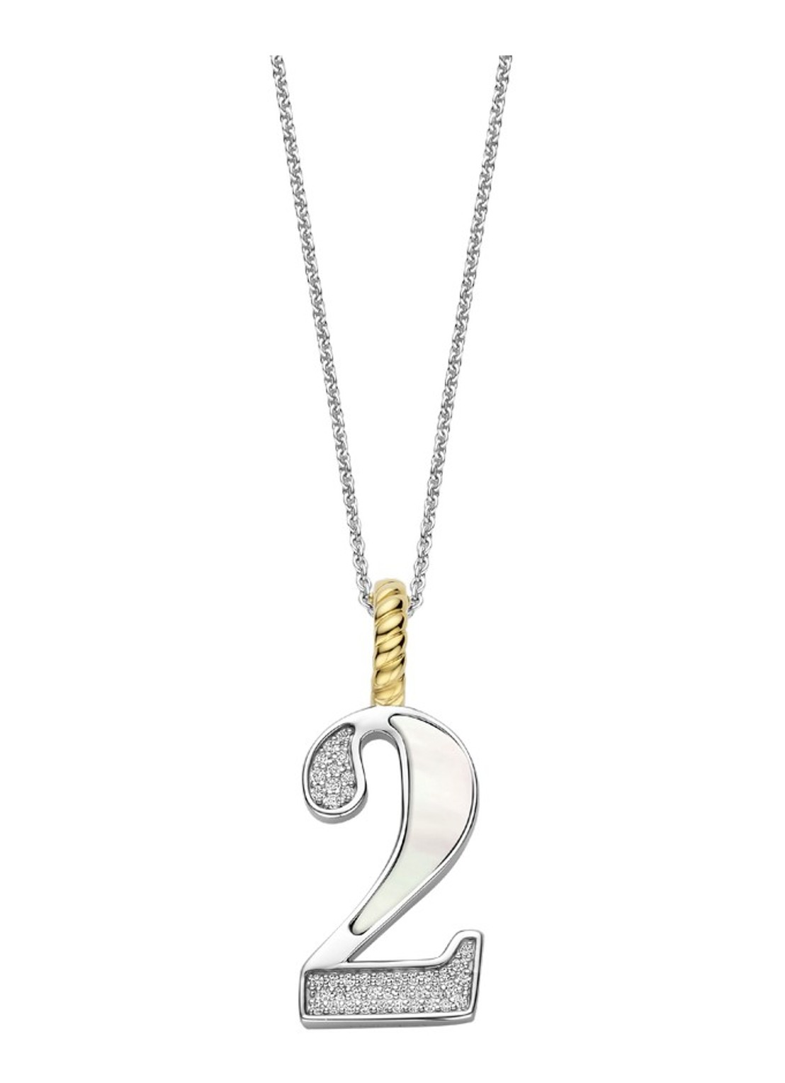 TI SENTO - Milano Hanger van zilver 6841MW_2 - voorkant 2 zilver