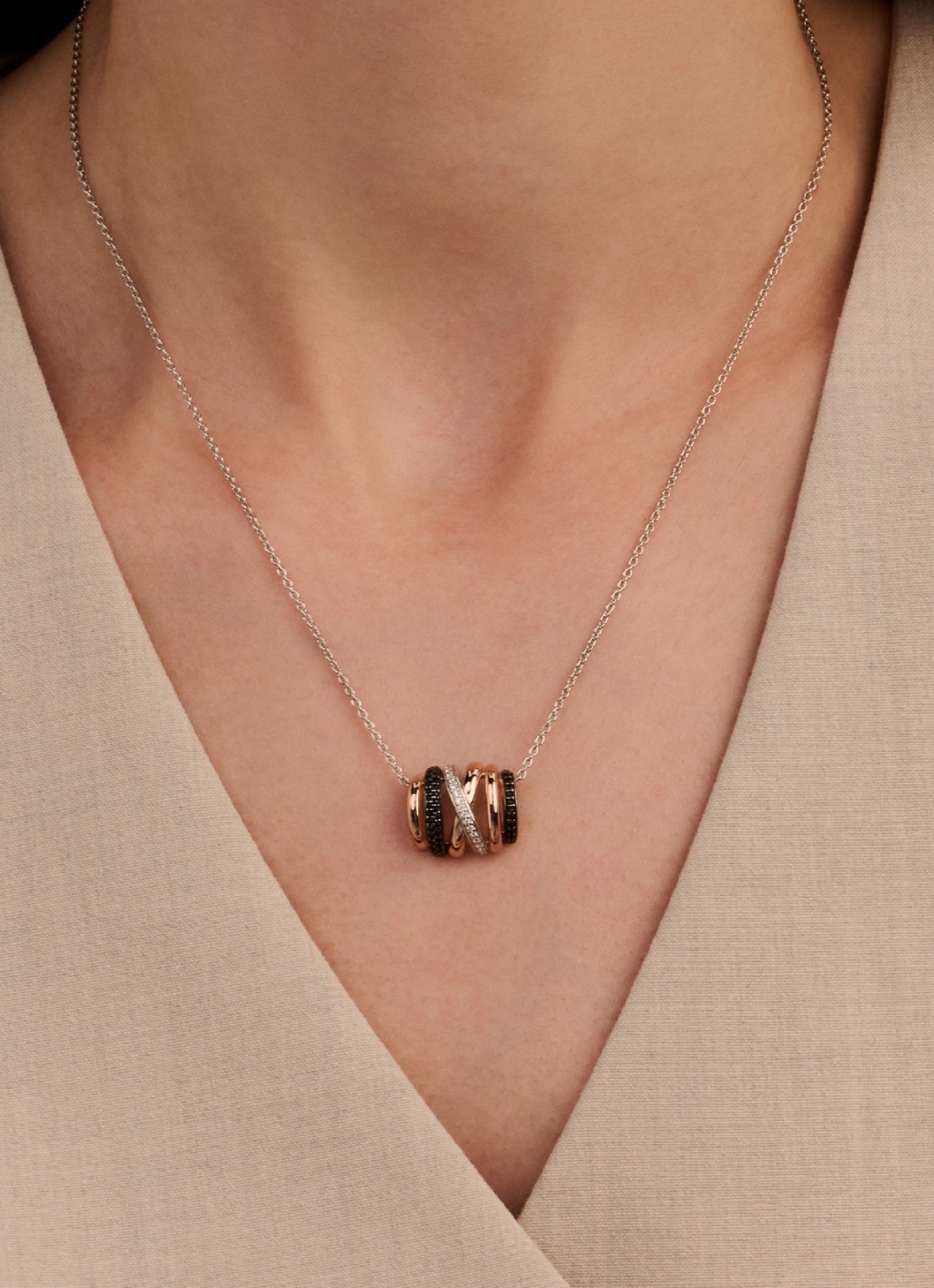 TI SENTO - Milano Ketting 34116BR - voorkant 5 zilver