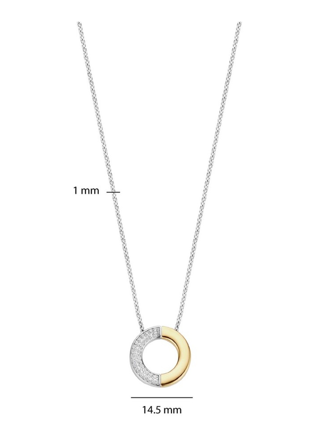 TI SENTO - Milano Ketting 34120ZY - detail 3 zilver