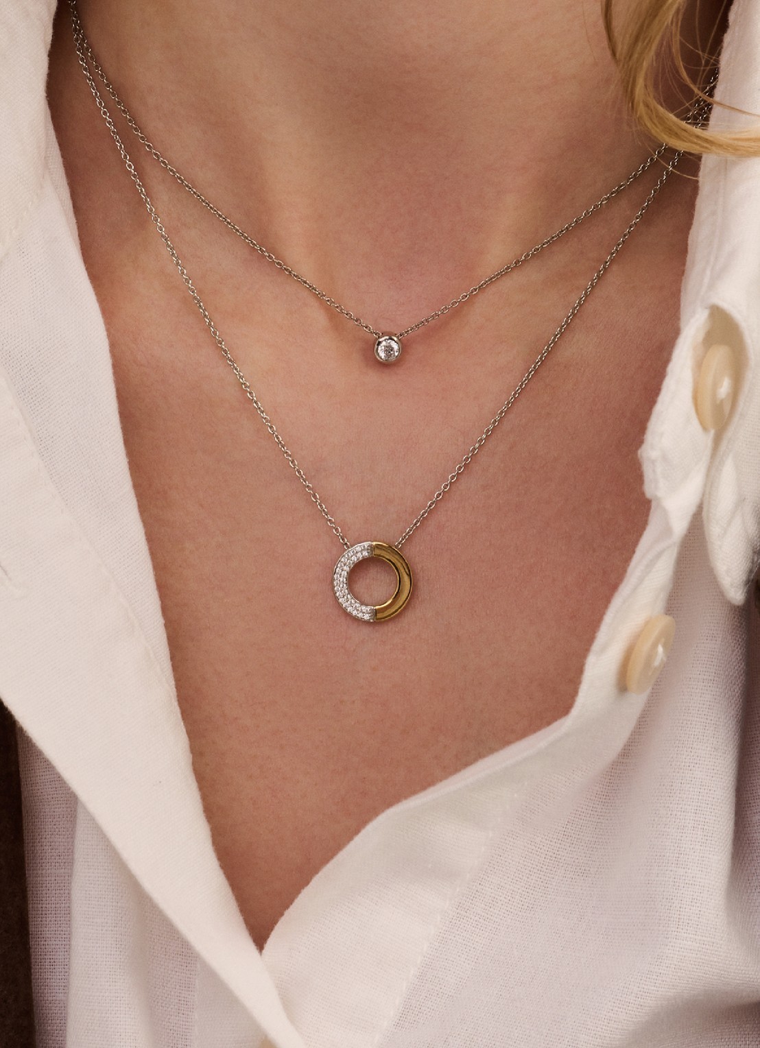 TI SENTO - Milano Ketting 34120ZY - voorkant 5 zilver