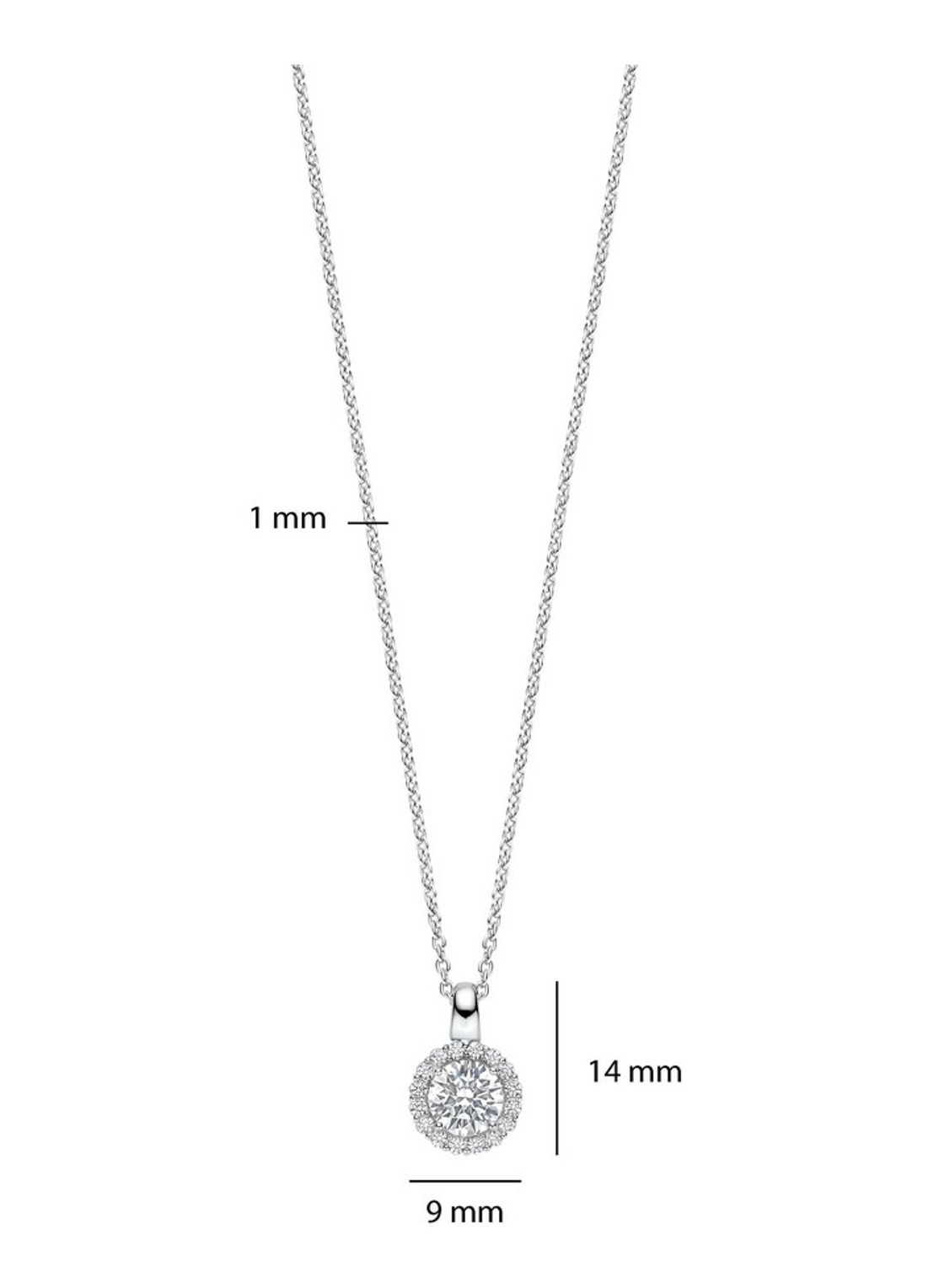 TI SENTO - Milano Ketting 34123ZI - detail 3 zilver