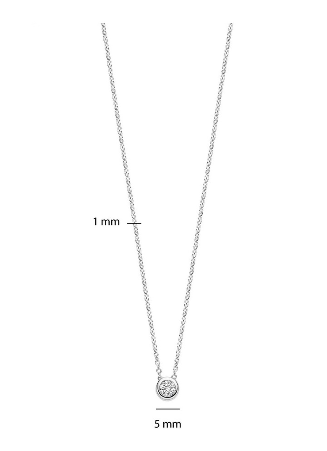TI SENTO - Milano Ketting 34124ZI - detail 3 zilver
