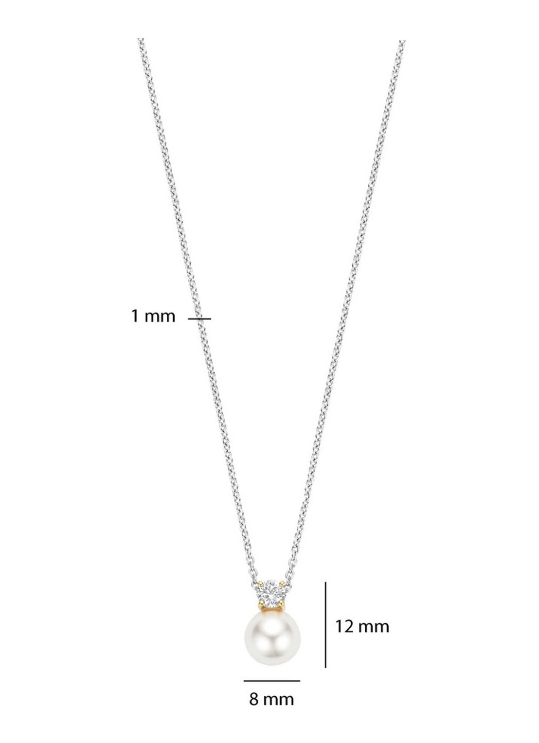 TI SENTO - Milano Ketting 34125YP - detail 3 zilver