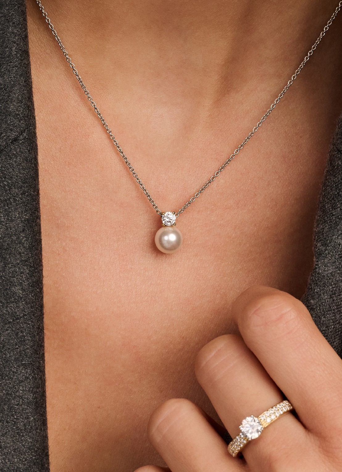 TI SENTO - Milano Ketting 34125YP - voorkant 5 zilver