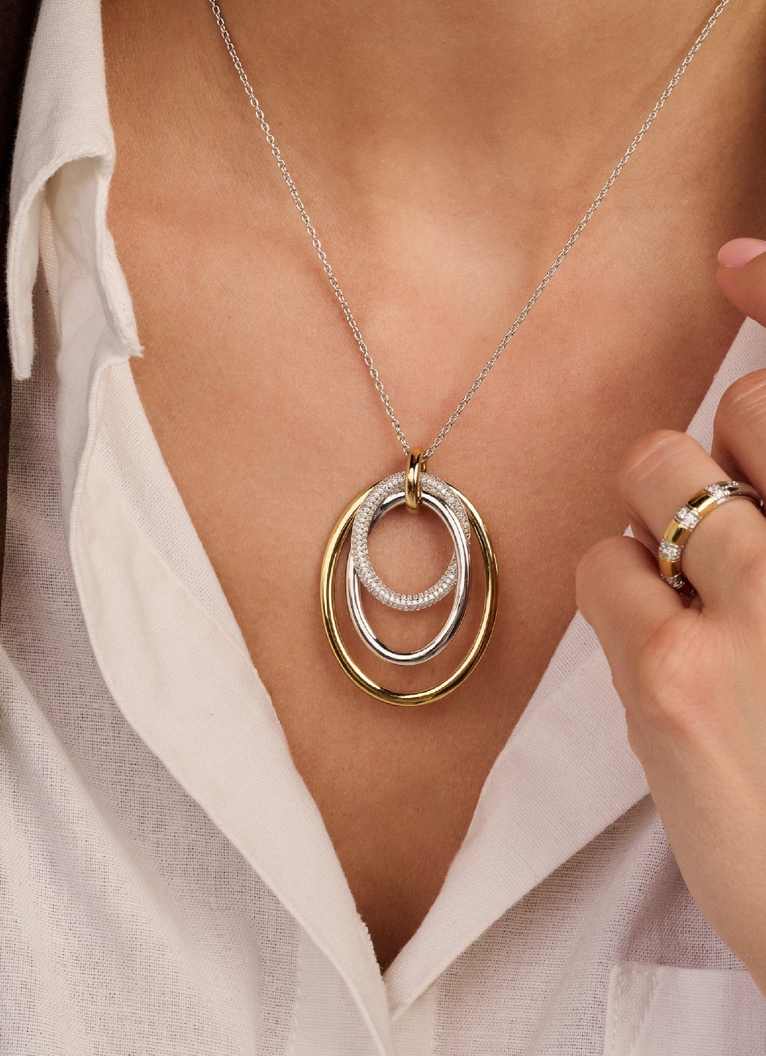 TI SENTO - Milano Ketting 34127ZY - voorkant 5 goud