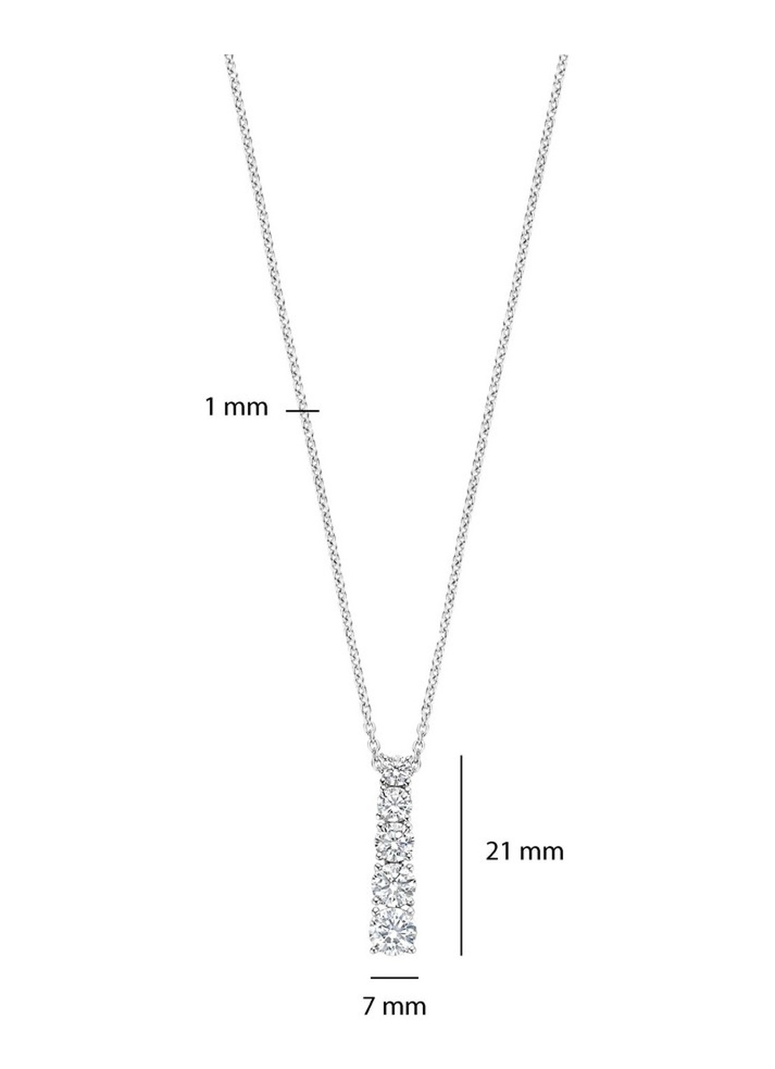 TI SENTO - Milano Ketting 34129ZI - detail 3 zilver