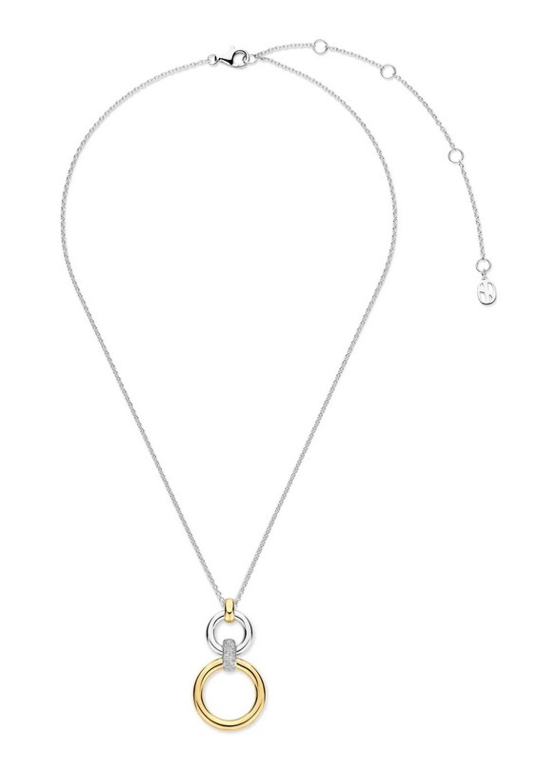 TI SENTO - Milano Ketting met hanger 34134ZY - detail 2 zilver