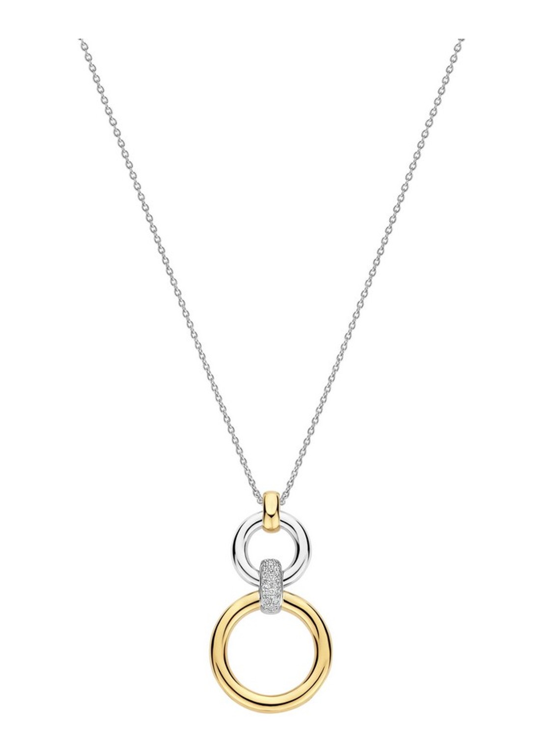 TI SENTO - Milano Ketting met hanger 34134ZY - voorkant 4 zilver