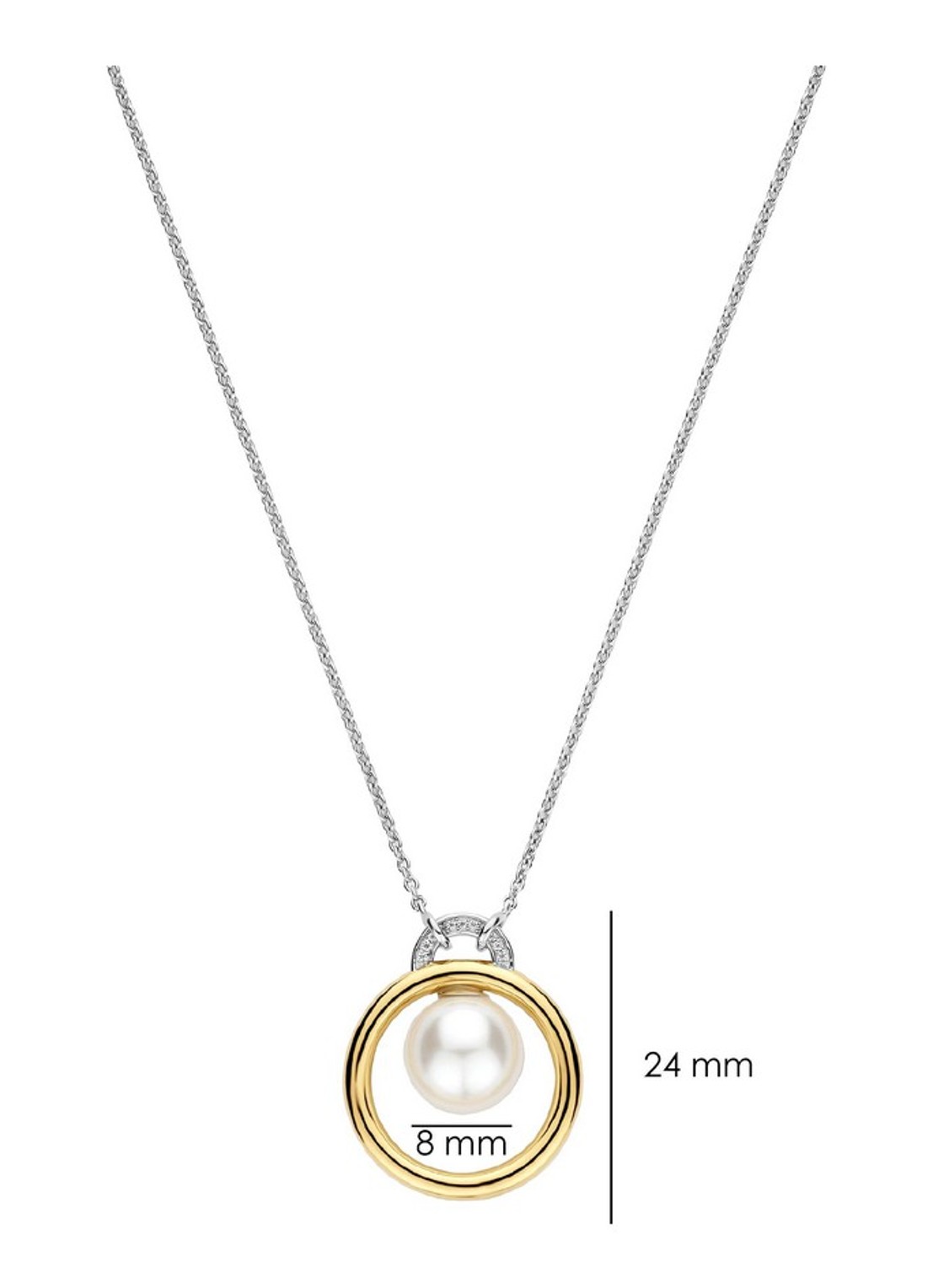 TI SENTO - Milano Ketting met hanger 34138YP - detail 3 goud