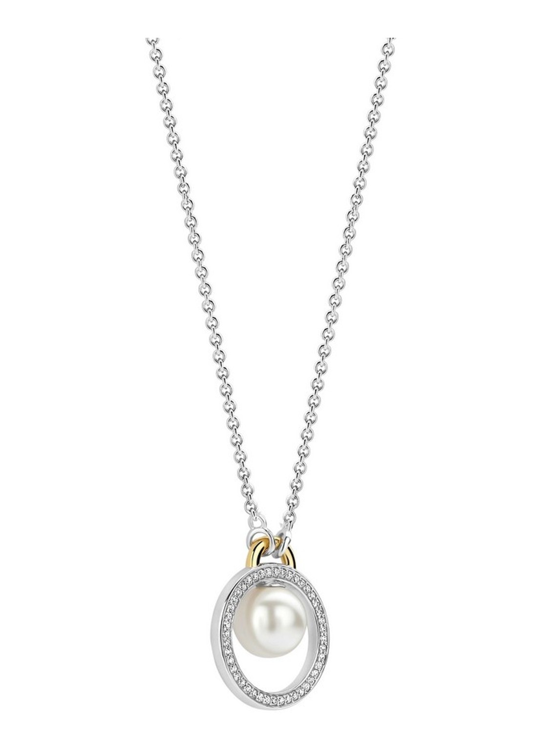 TI SENTO - Milano Ketting met hanger 34139YP - detail zilver