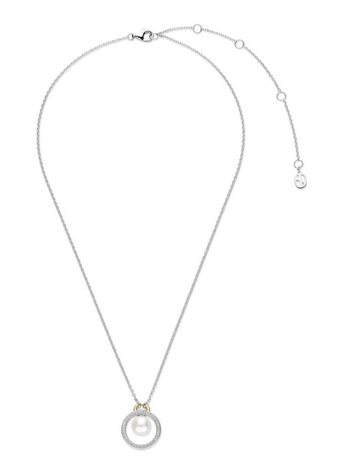 TI SENTO - Milano Ketting met hanger 34139YP - detail 2 zilver