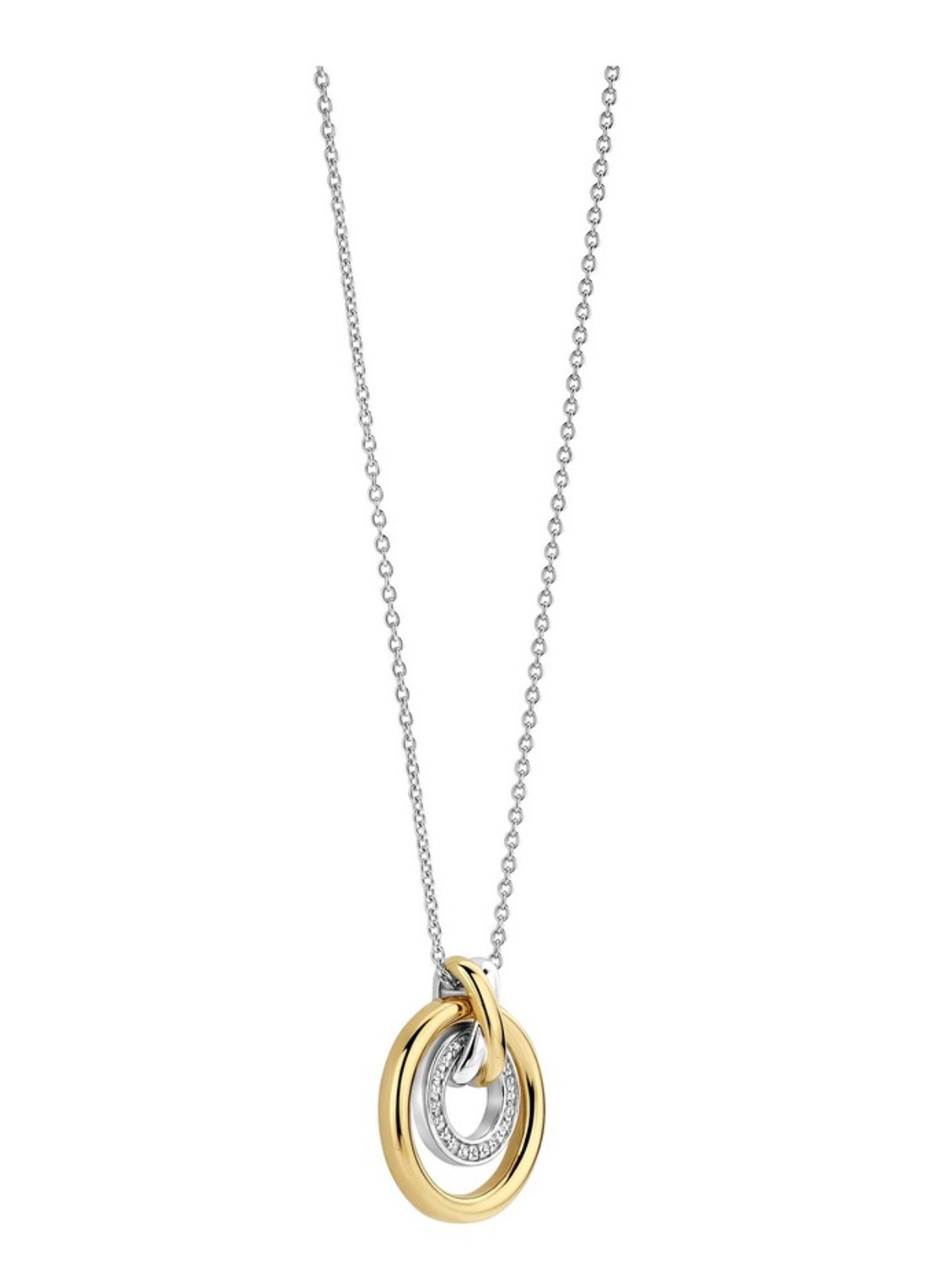TI SENTO - Milano Ketting met hanger 34141ZY - detail zilver
