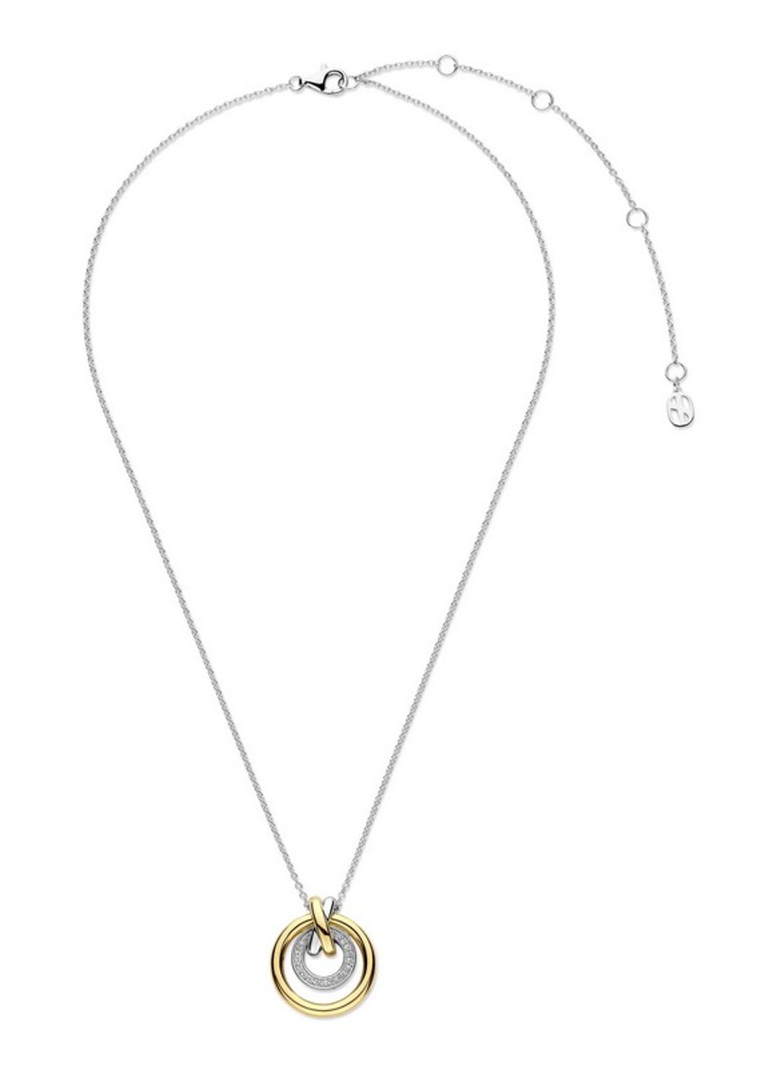 TI SENTO - Milano Ketting met hanger 34141ZY - detail 2 zilver