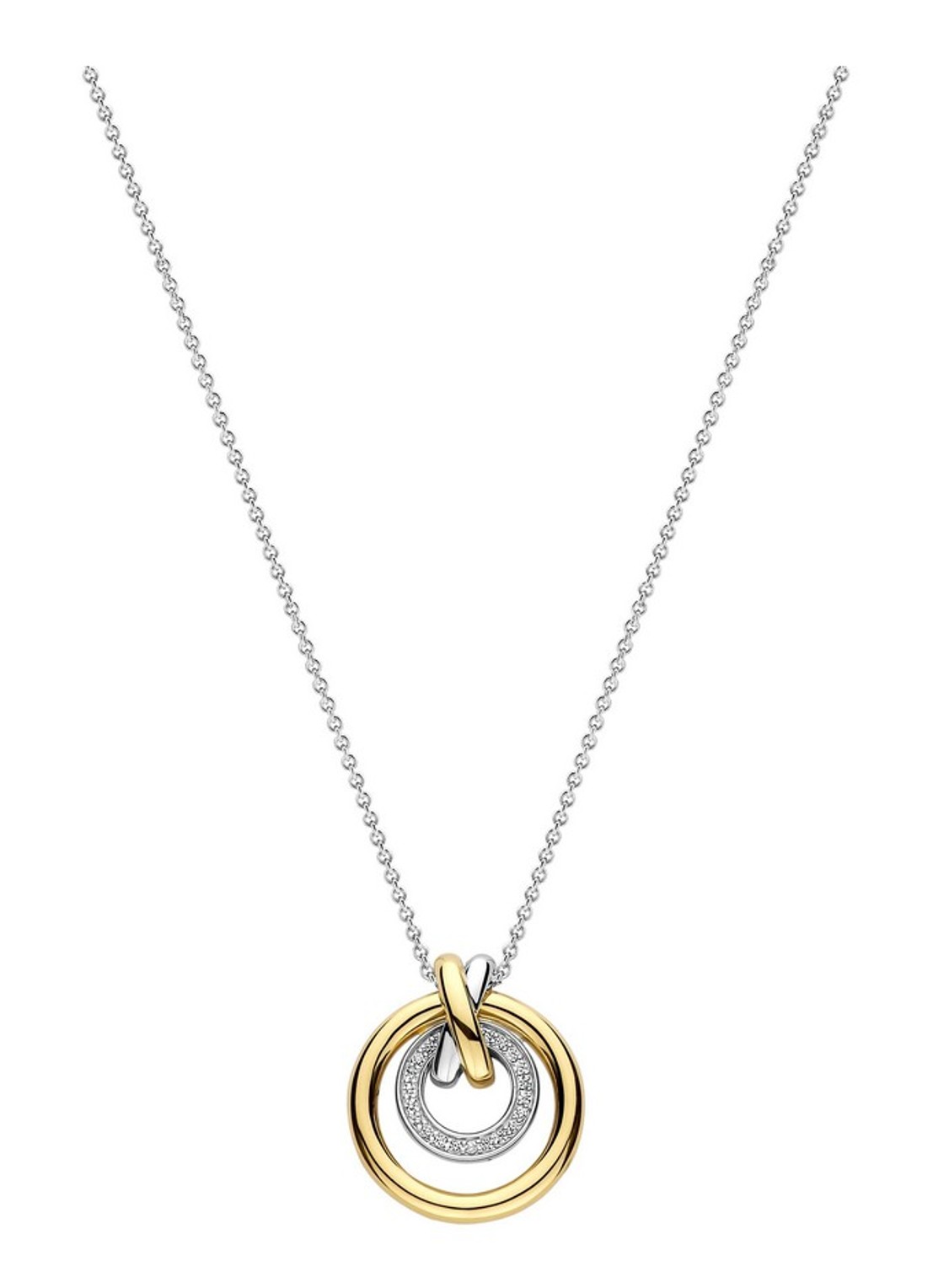 TI SENTO - Milano Ketting met hanger 34141ZY - voorkant 4 zilver