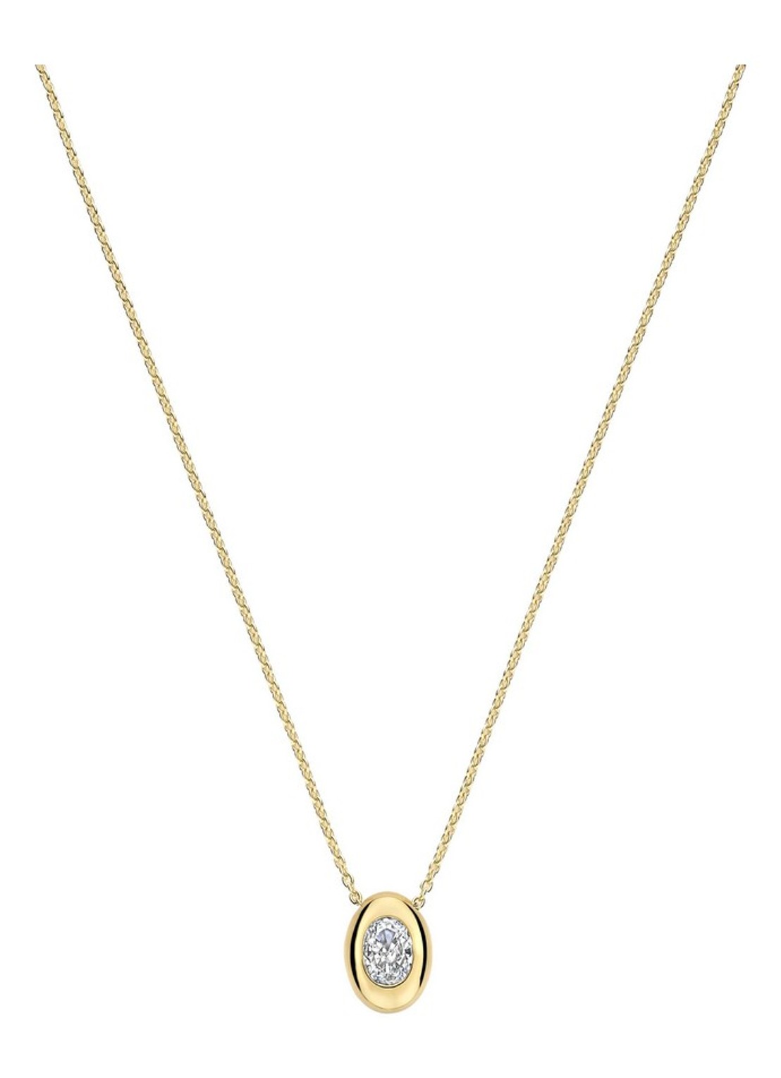 TI SENTO - Milano Ketting met hanger 34146ZY - voorkant goud