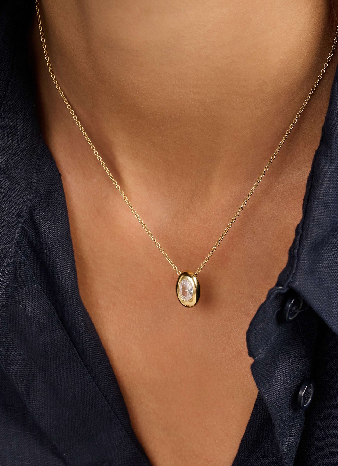 TI SENTO - Milano Ketting met hanger 34146ZY - voorkant 2 goud