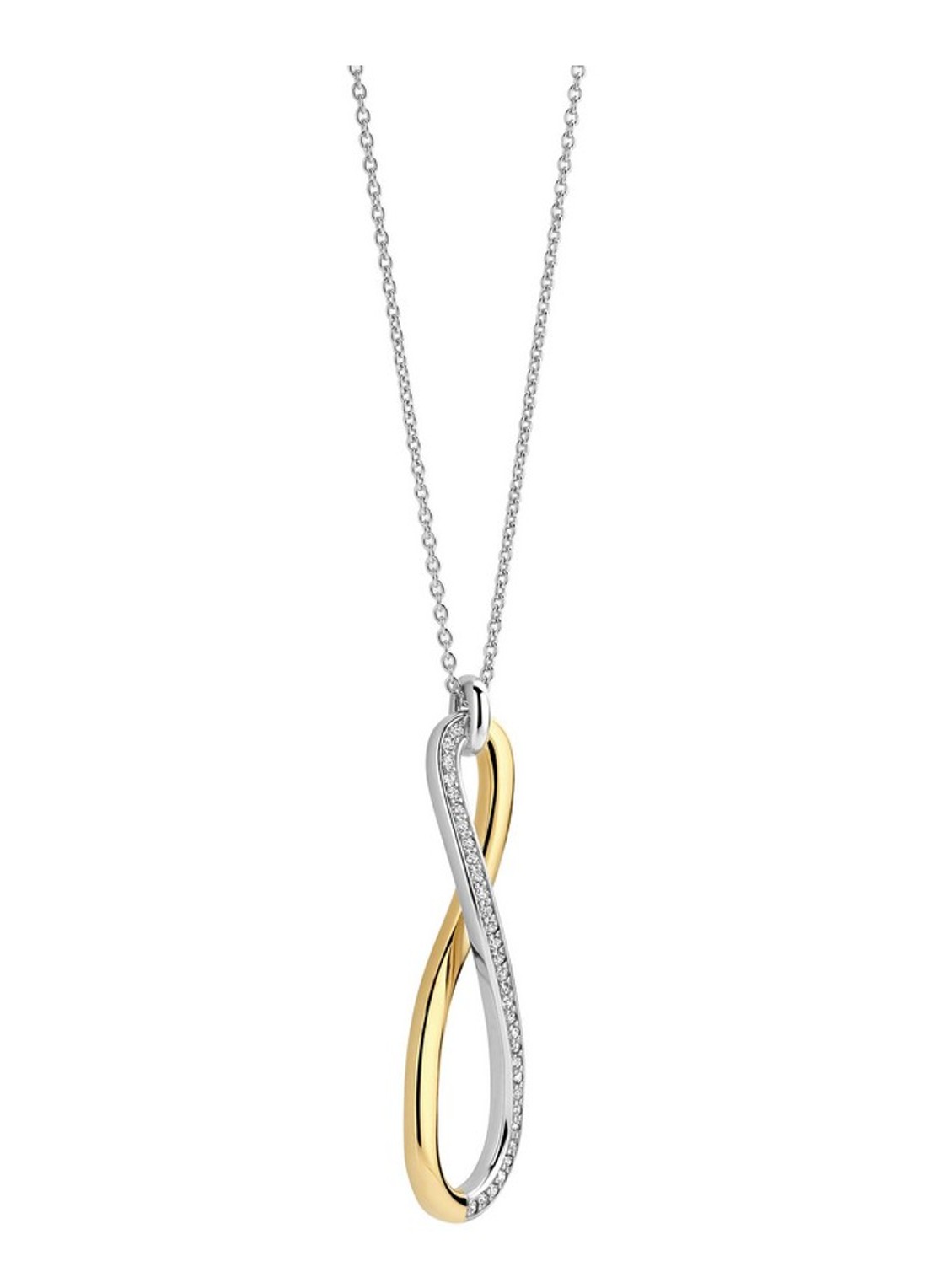 TI SENTO - Milano Ketting met zirkonia 34132ZY - detail goud