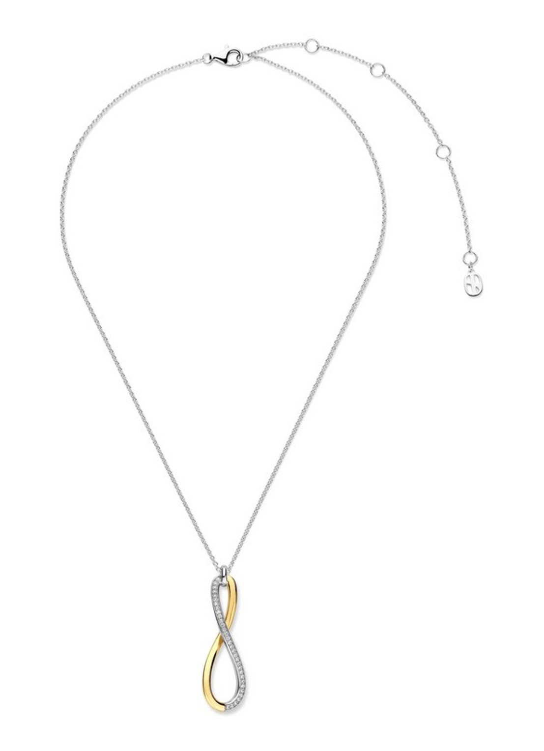 TI SENTO - Milano Ketting met zirkonia 34132ZY - detail 2 goud