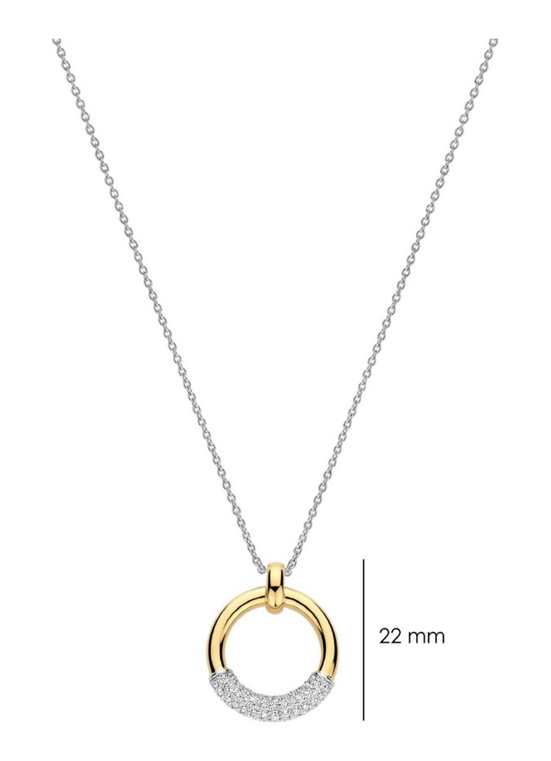TI SENTO - Milano Ketting met zirkonia 34133ZY - detail 5 zilver