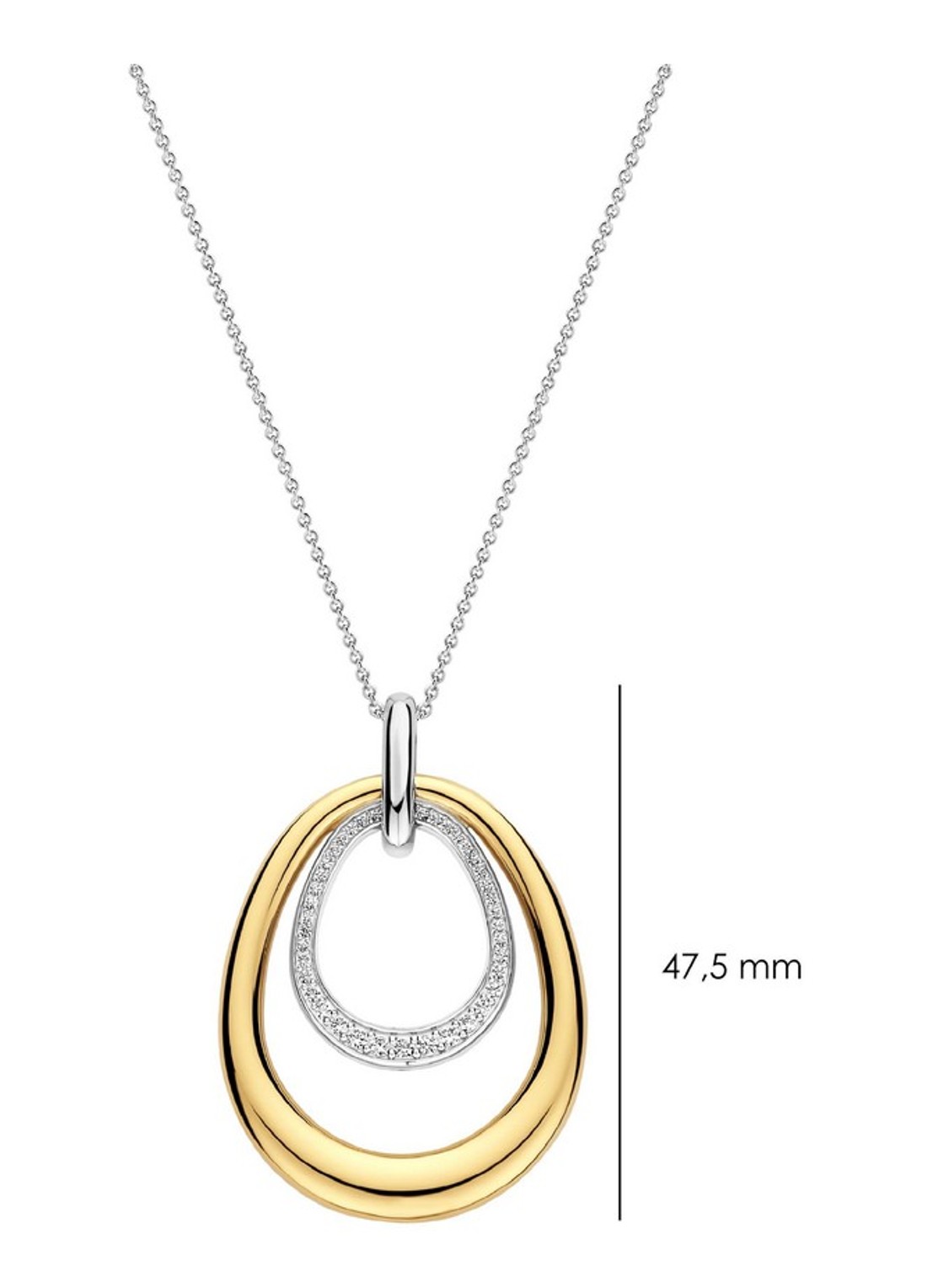TI SENTO - Milano Ketting met zirkonia 34140ZY - detail 5 goud