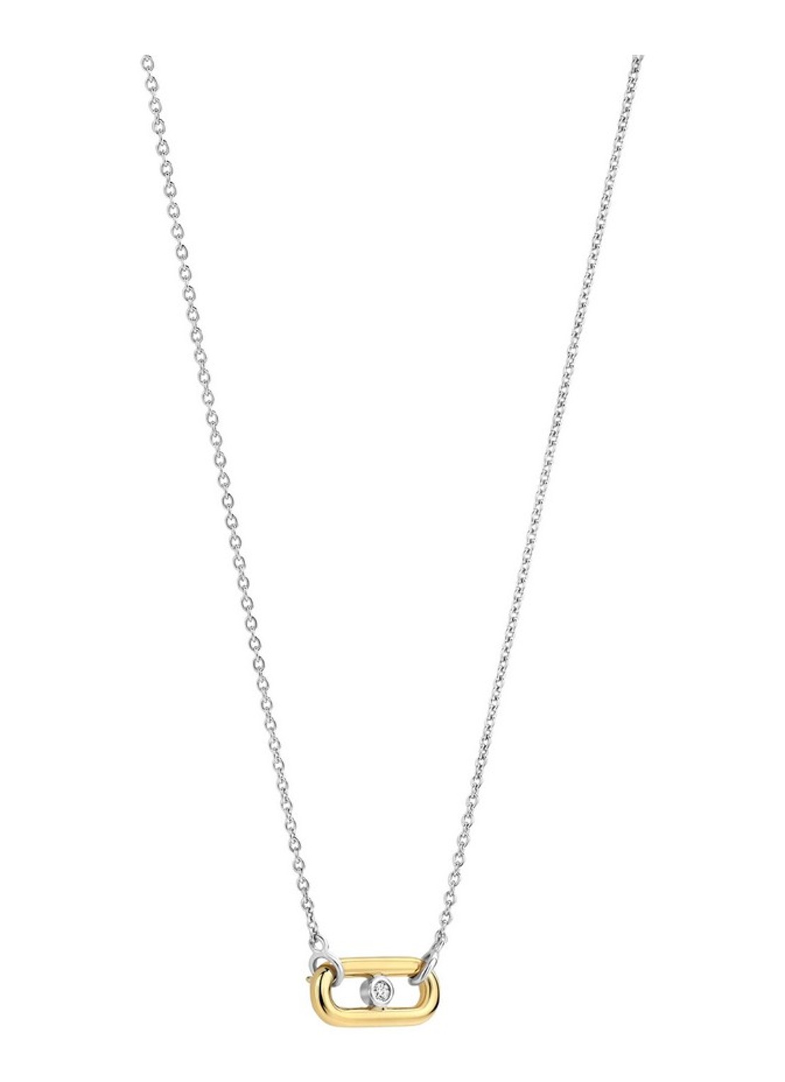 TI SENTO - Milano Ketting met zirkonia 34147ZY - detail zilver