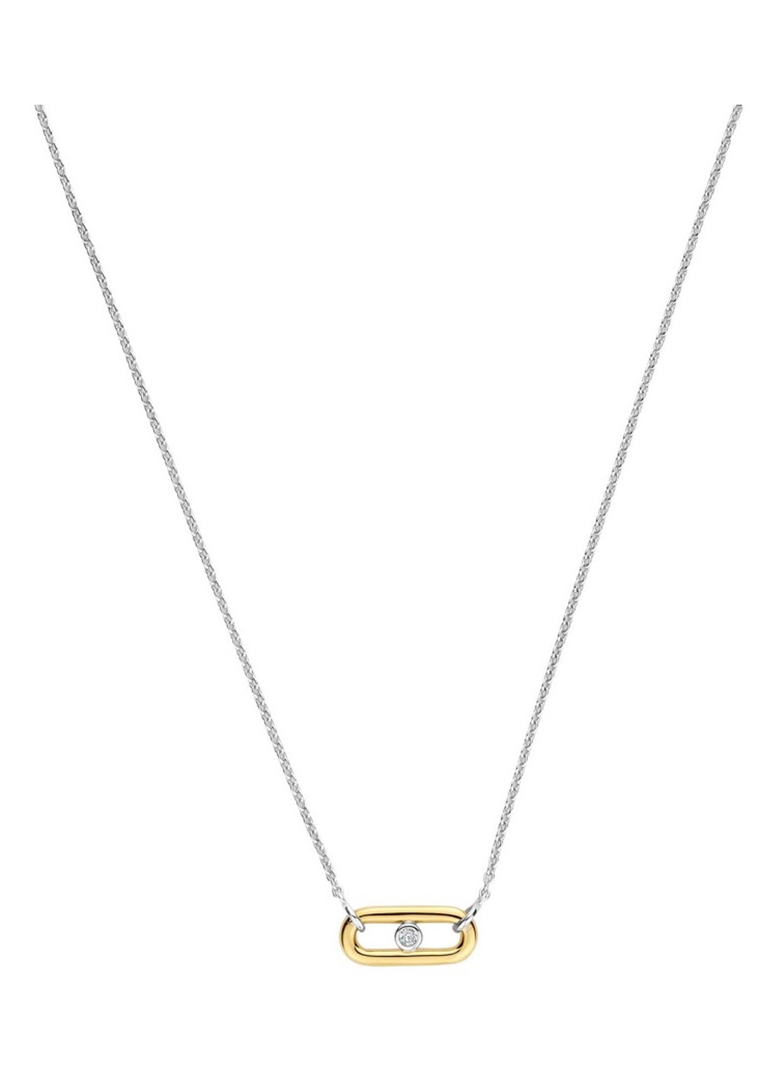 TI SENTO - Milano Ketting met zirkonia 34147ZY - voorkant 4 zilver