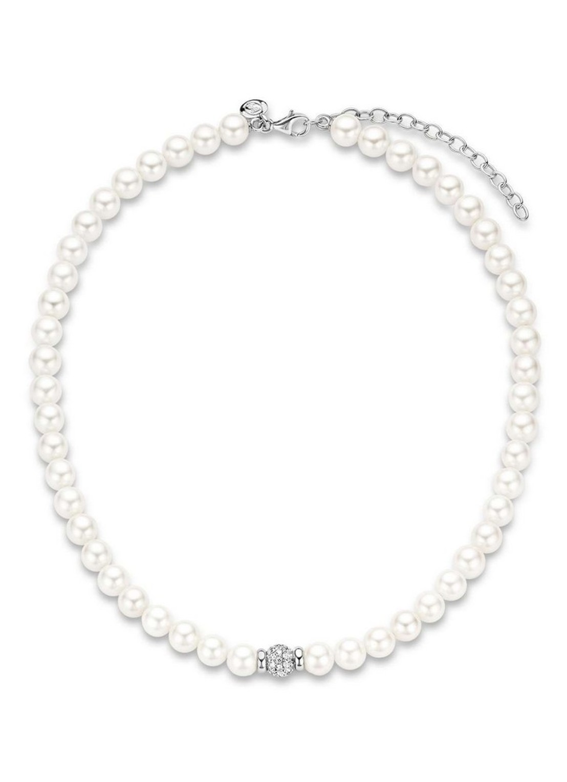 TI SENTO - Milano Ketting met zirkonia 3814PW - detail 3 parelmoer
