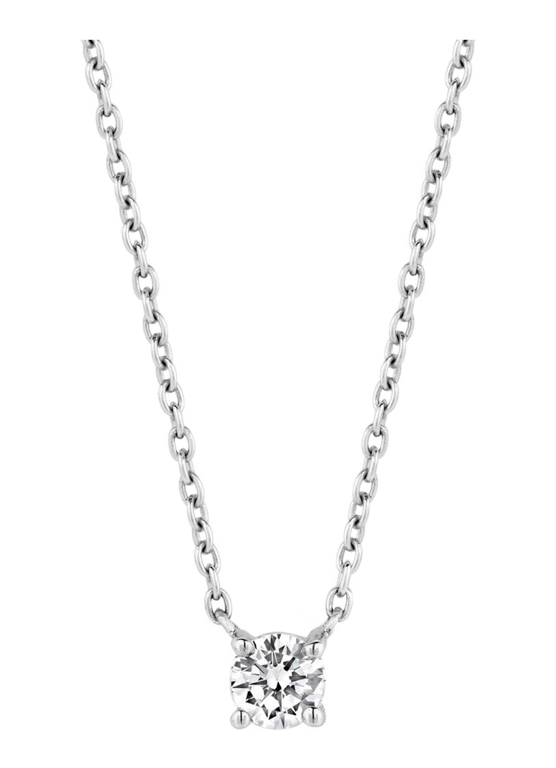 TI SENTO - Milano Ketting met zirkonia 3894ZI - voorkant zilver