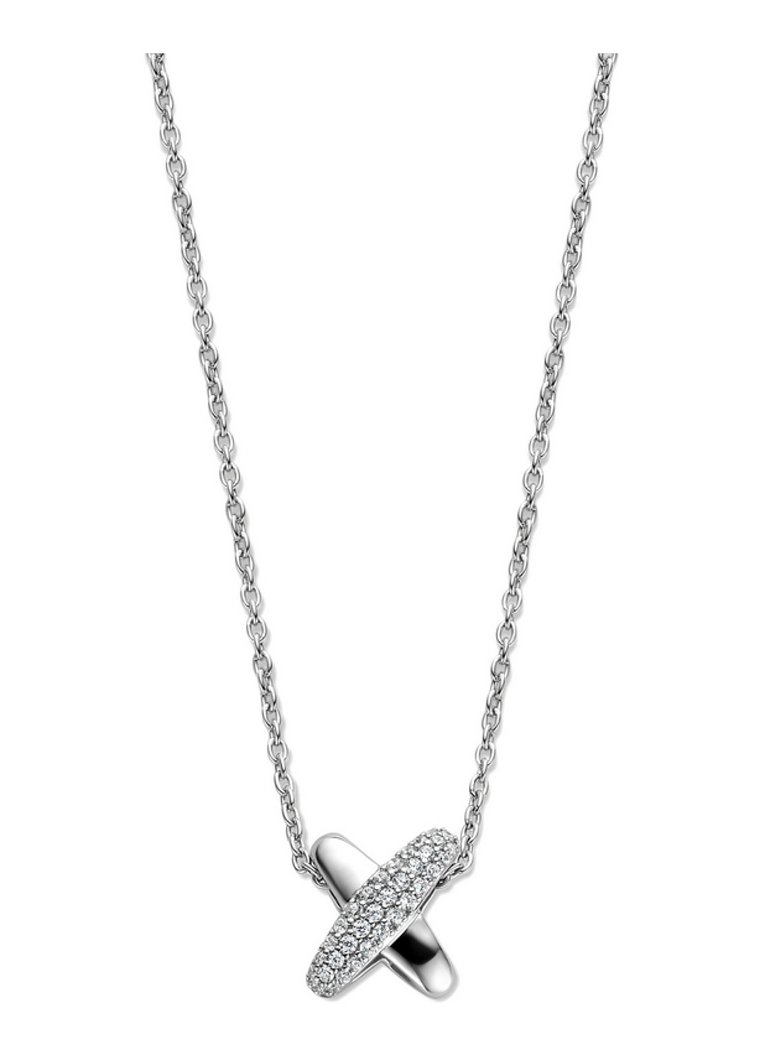 TI SENTO - Milano Ketting van zilver 34003ZI - voorkant zilver