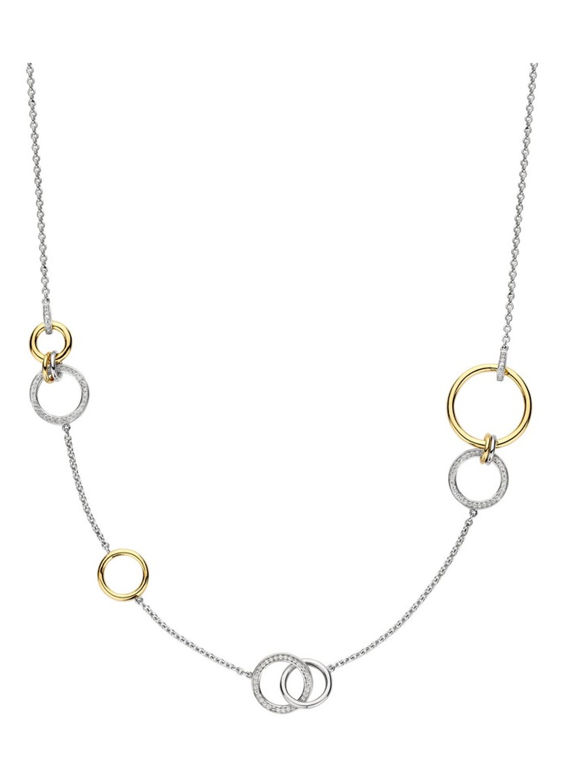 TI SENTO - Milano Ketting van zilver 34099ZY - voorkant 4 zilver