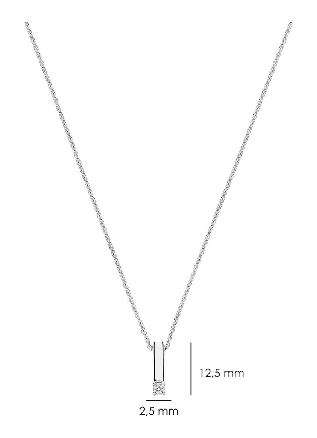 TI SENTO - Milano Ketting van zilver 34131ZI - detail 3 zilver