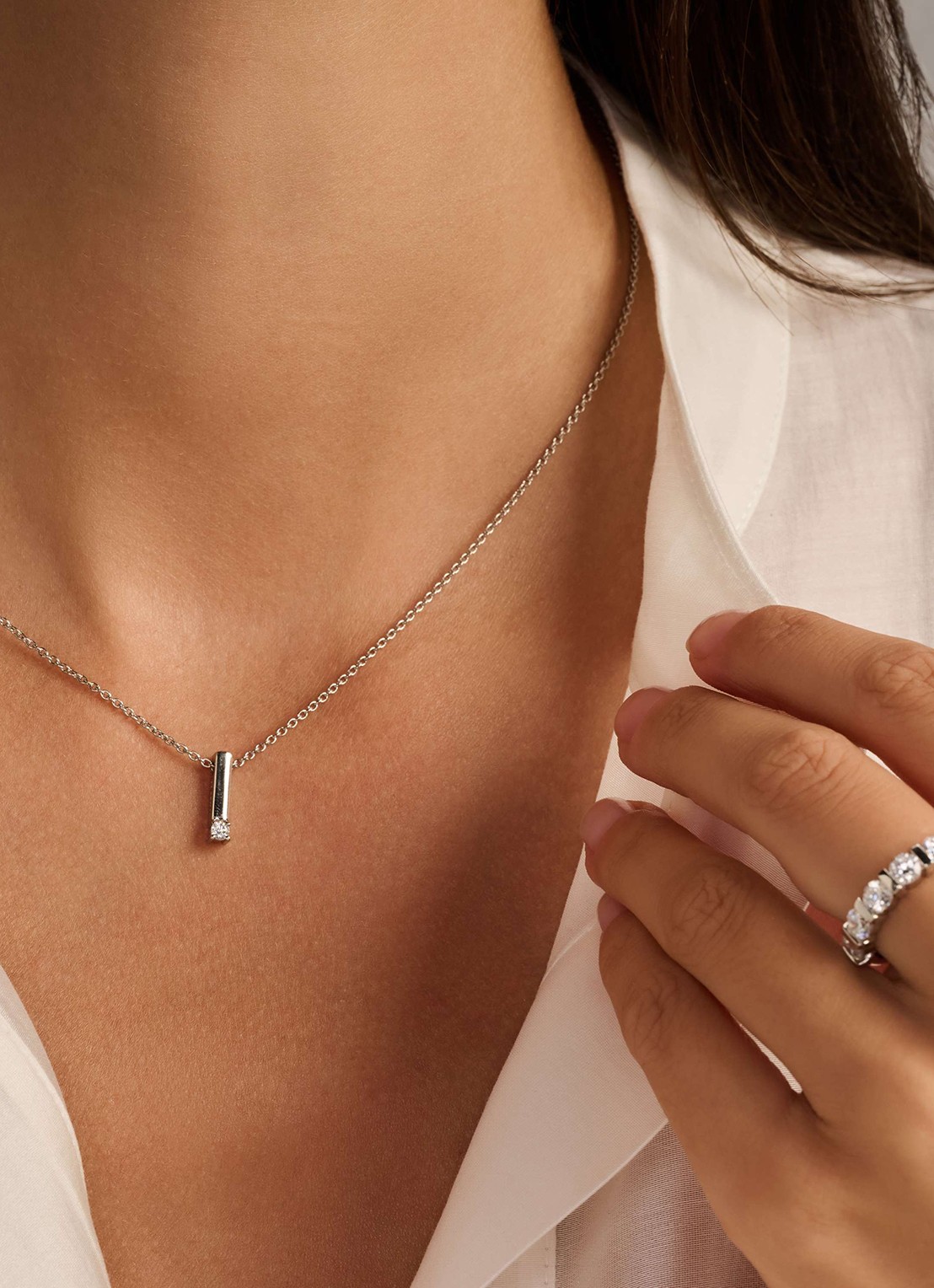 TI SENTO - Milano Ketting van zilver 34131ZI - voorkant 5 zilver