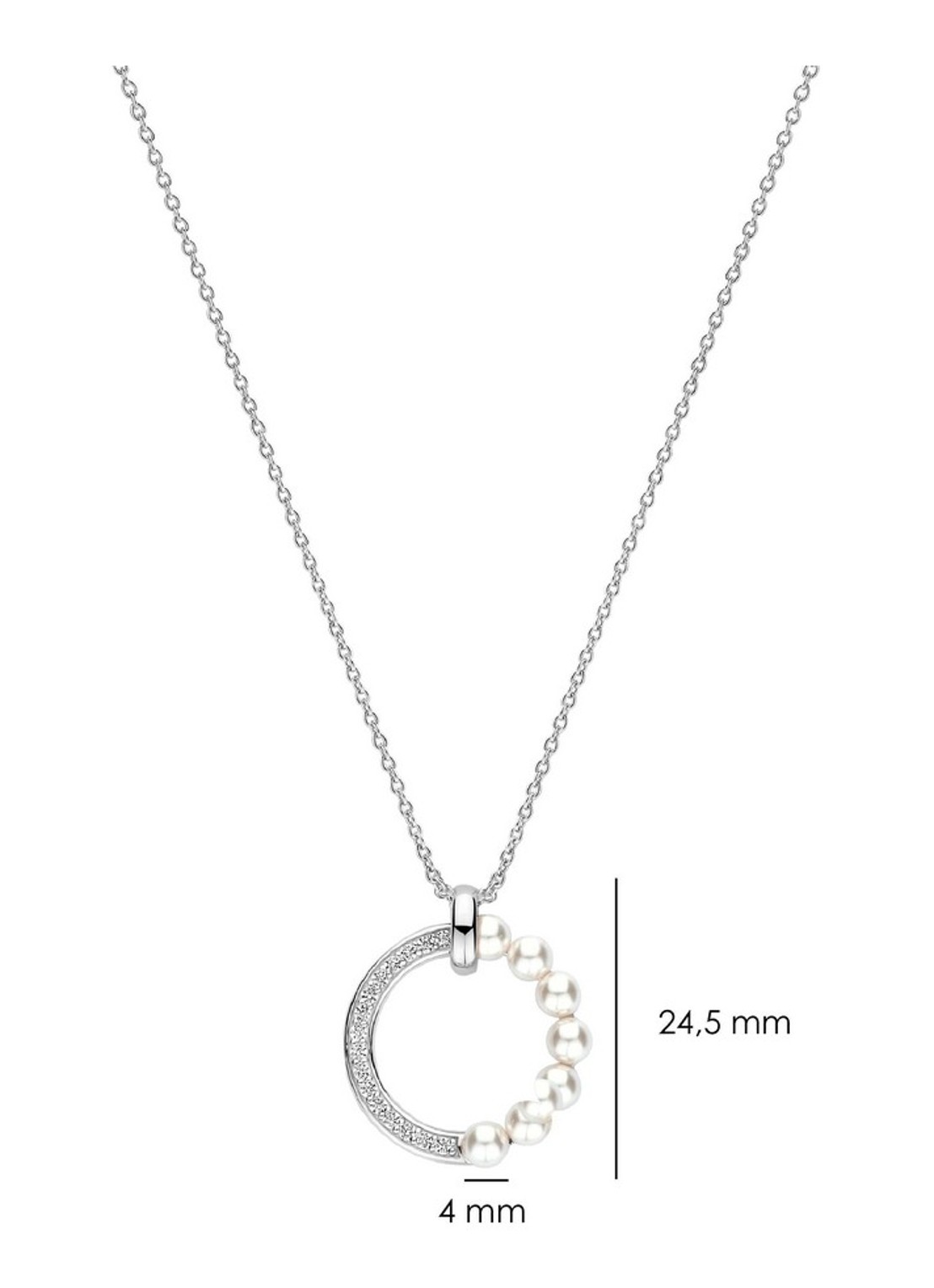 TI SENTO - Milano Ketting van zilver 34136PW - detail 3 zilver