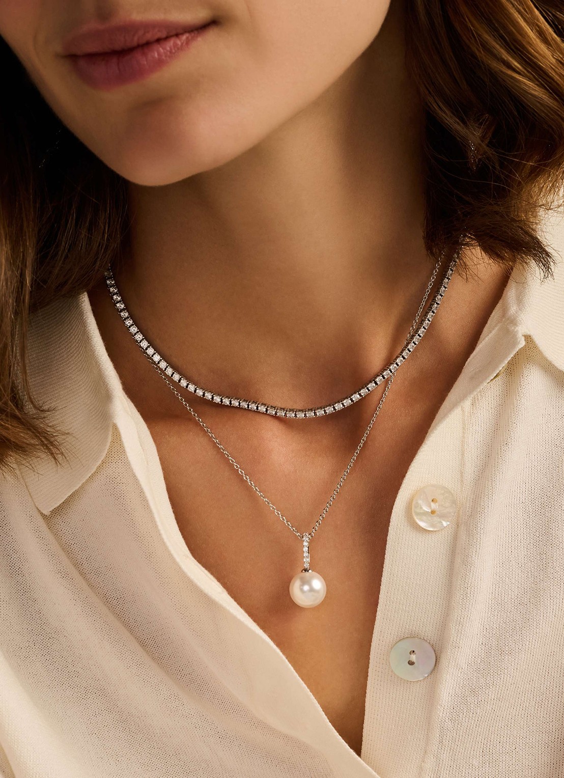 TI SENTO - Milano Ketting van zilver 34153PW - voorkant 5 zilver