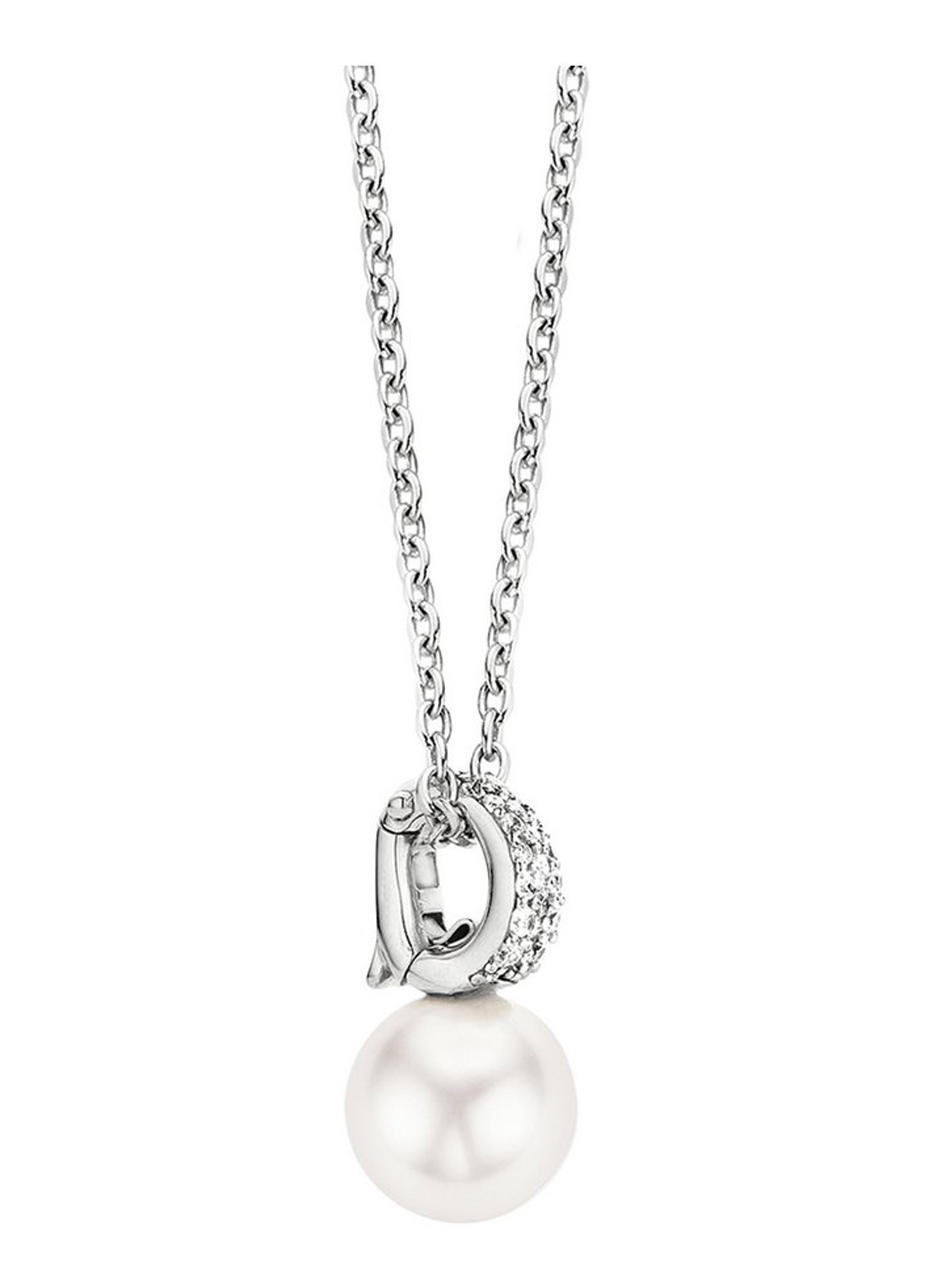 TI SENTO - Milano Ketting van zilver met zirkonia 3877PW - detail 2 zilver