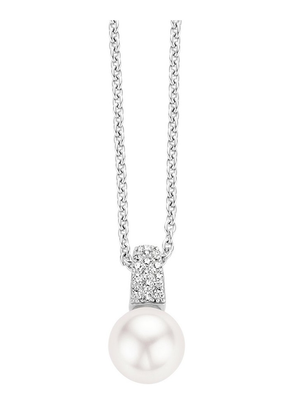 TI SENTO - Milano Ketting van zilver met zirkonia 3877PW - voorkant 6 zilver